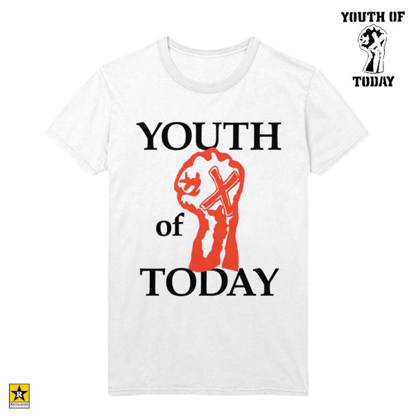 【即納】Youth Of Today /ユース・オブ・トゥデイ - Fist Tシャツ(ホワイト)
