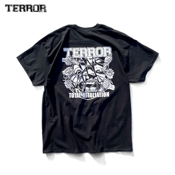 【即納】【廃盤】【早い者勝ち！】Terror / テラー - Total Retaliation Glass Tシャツ(ブラック)