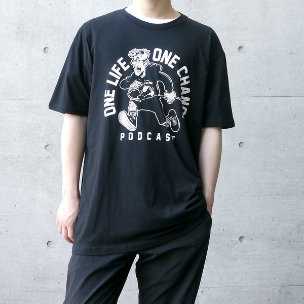 【即納】H2O/ONE LIFE ONE CHANCE -  OLOC PODCAST Tシャツ (ブラック)