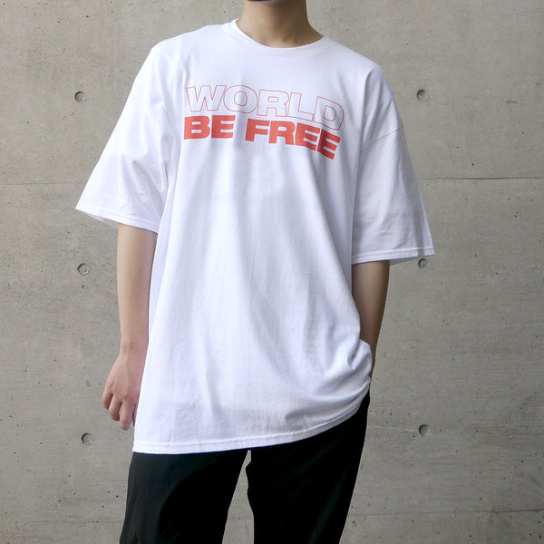 【即納】World Be Free / ワールド・ビー・フリー - ONE TIME FOR UNITY Tシャツ (ホワイト)