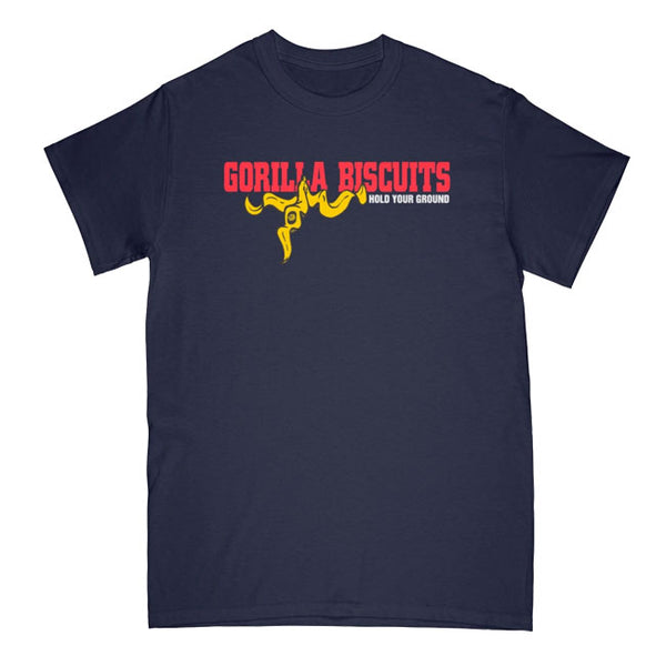【即納】Gorilla Biscuits /ゴリラ・ビスケッツ - Hold Your Ground Tシャツ(ネイビー)