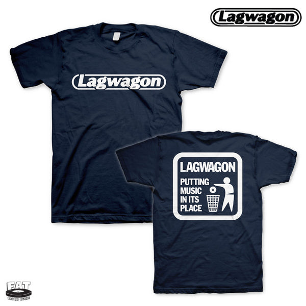 【品切れ】Lagwagon / ラグワゴン - Putting Music Tシャツ (ネイビー)
