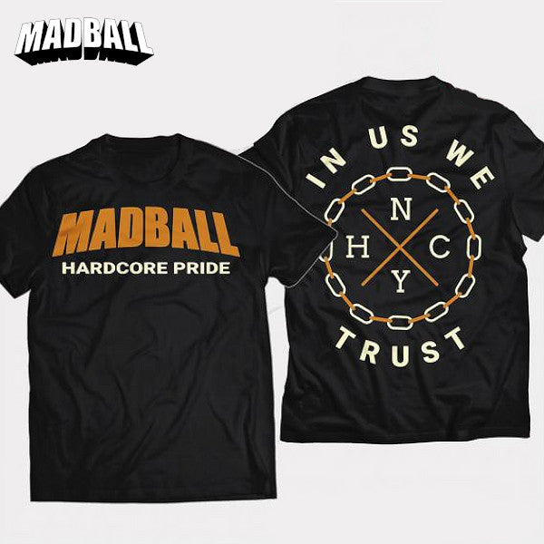 【お取り寄せ】Madball / マッドボール - Hardcore Pride/In Us We Trust Tシャツ(ブラック)