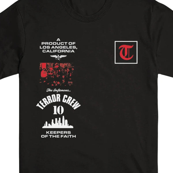 【お取り寄せ】Terror / テラー - INFAMOUS 10 Tシャツ(ブラック)