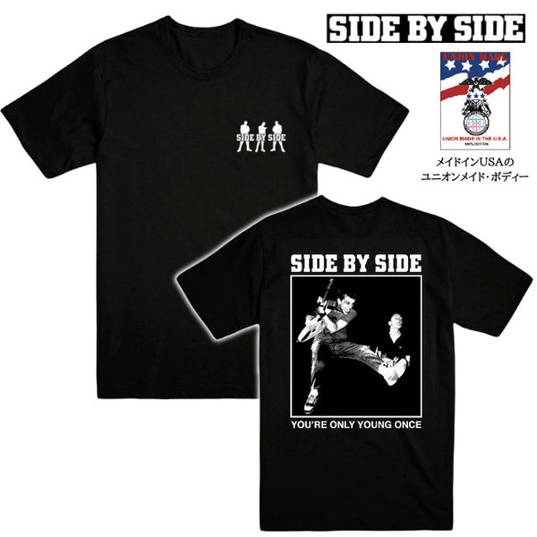 【即納】Side By Side / サイド・バイ・サイド - Live Photo Tシャツ(ブラック) ※union madeボディー