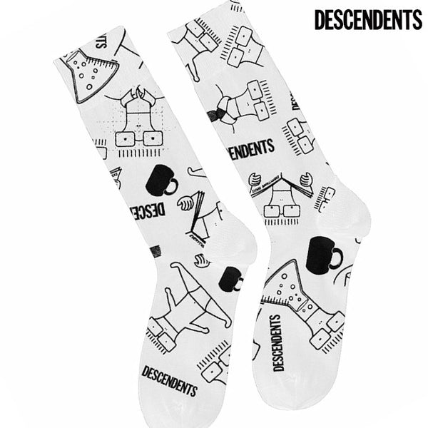 【お取り寄せ】Descendents / ディセンデンツ - Milo Pattern ソックス・靴下(ホワイト)