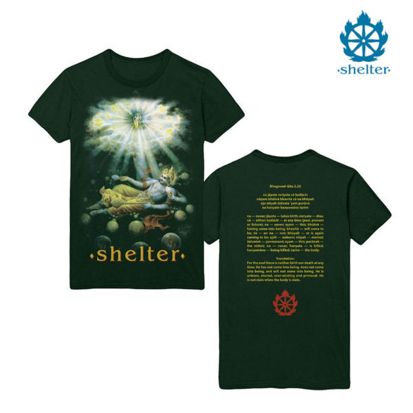 【お取り寄せ】Shelter /シェルター - Mantra Tシャツ(グリーン)