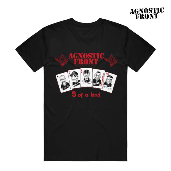 【お取り寄せ】Agnostic Front / アグノスティック フロント - 5 Of A Kind Tシャツ (ブラック)