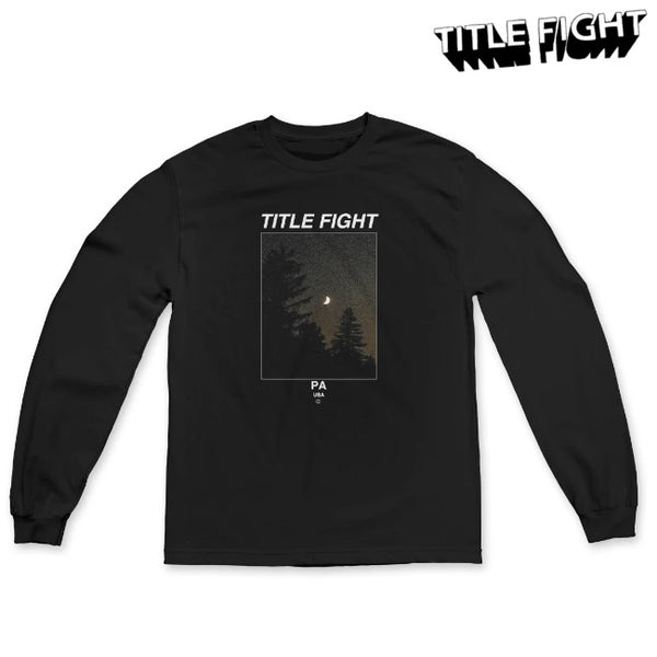 【お取り寄せ】Title Fight / タイトルファイト - Trees ロングスリーブ・長袖シャツ(ブラック)
