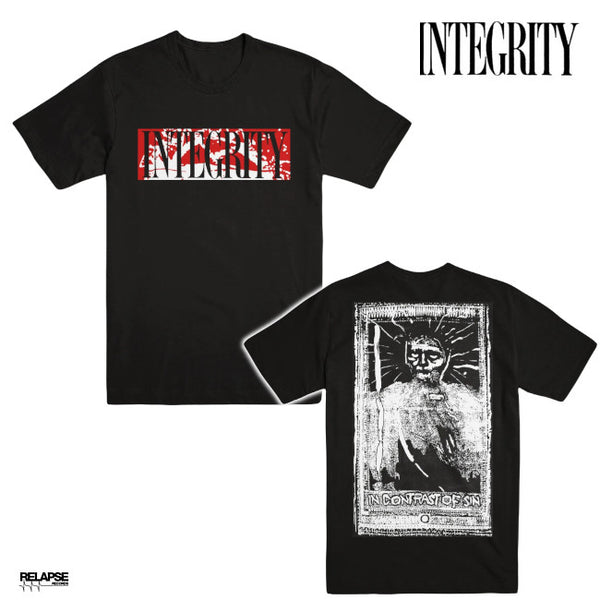 【お取り寄せ】INTEGRITY /インテグリティ - IN CONTRAST OF SIN Tシャツ(ブラック)