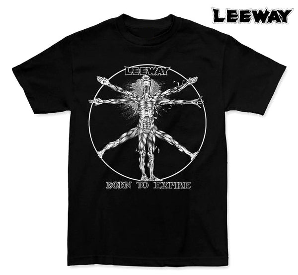 【お取り寄せ】LEEWAY / リーウェイ - Born To Expire Tシャツ(ブラック)　4XLあり