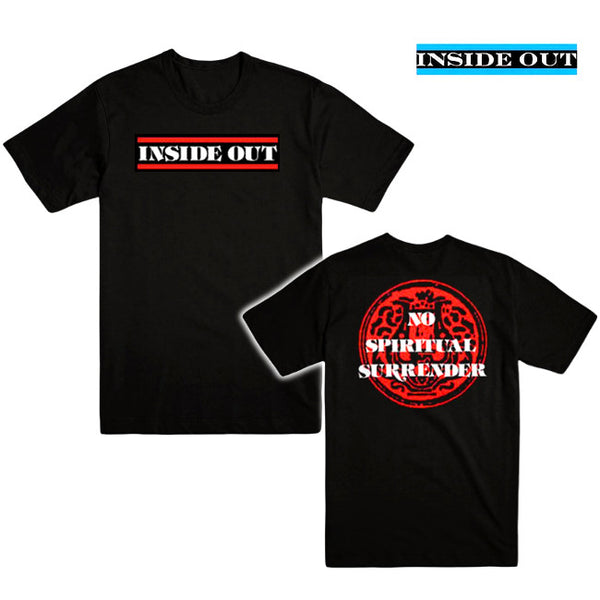 【即納】Inside Out / インサイド・アウト - No Spiritual Surrender Tシャツ(ブラック)