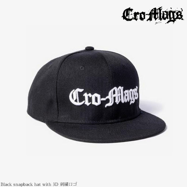 【お取り寄せ】Cro-Mags / クロ-マグス - Logo スナップバック・キャップ(ブラック)