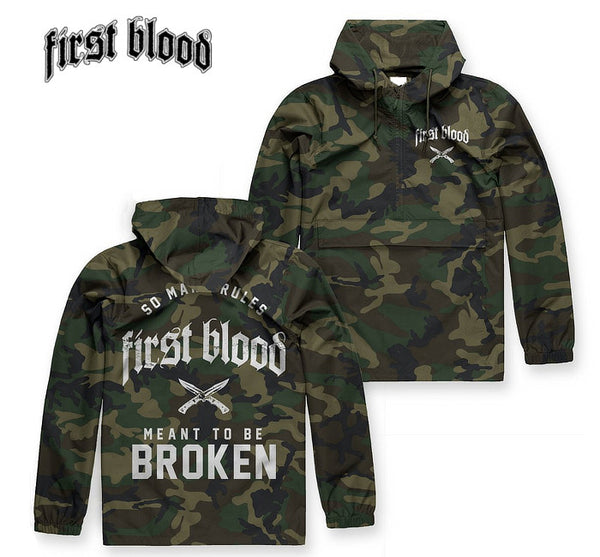 【お取り寄せ】First Blood /ファーストブラッド - Meant To Be Broken アノラック・ジャケット(迷彩/カモ)