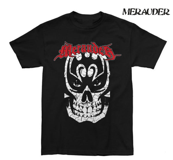 【お取り寄せ】Merauder /メラウダー - Cracked Skull Tシャツ(ブラック)