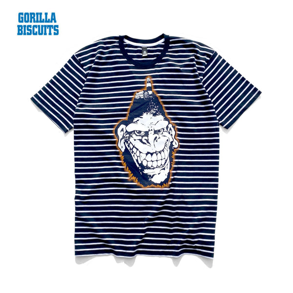 【完売】Gorilla Biscuits /ゴリラ・ビスケッツ - Lighthouse Tシャツ(ネイビー x ホワイト)