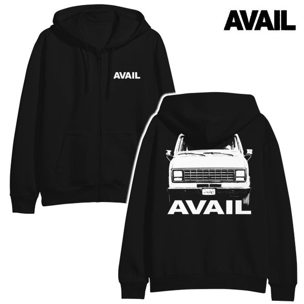 【お取り寄せ】Avail / アヴェイル - Van ジップアップパーカー(ブラック)