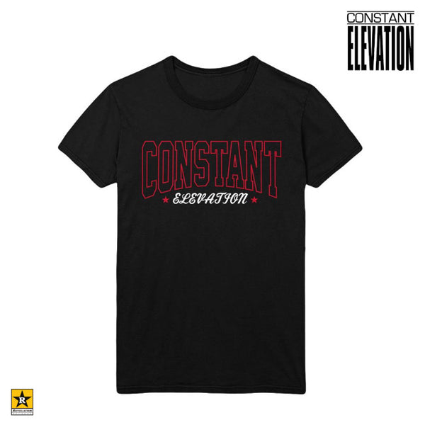 【お取り寄せ】Constant Elevation / コンスタント・エレベイション Text & Stars Tシャツ(ブラック)