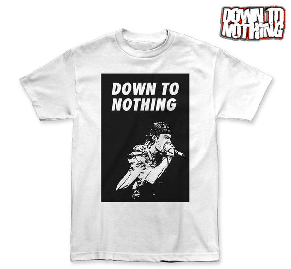 【お取り寄せ】Down To Nothing / ダウン・トゥー・ナッシング - Box Tシャツ(ホワイト)　4XLあり