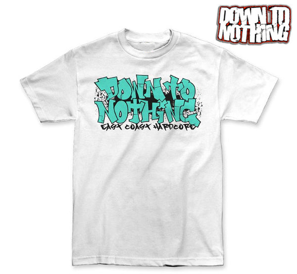 【お取り寄せ】Down To Nothing / ダウン・トゥー・ナッシング - Graf Tシャツ(ホワイト)　4XLあり