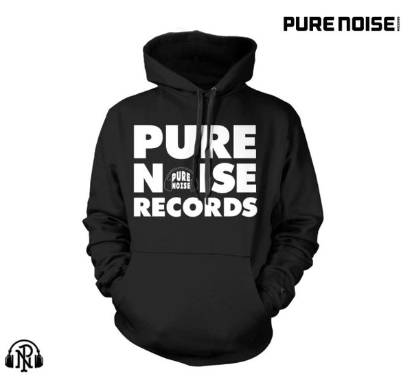 (品切れ)【お取り寄せ】Pure Noise Records/ ピュアノイズ・レコード - Stacked Logo プルオーバーパーカー(ブラック)