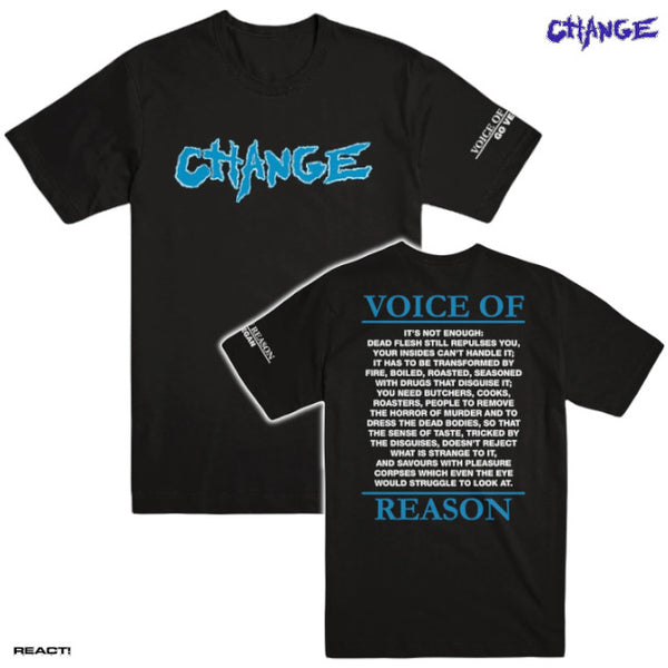 【お取り寄せ】CHANGE / チェンジ - VOICE OF REASON Tシャツ(ブラック)