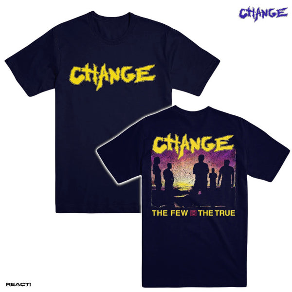 【お取り寄せ】CHANGE / チェンジ - THE FEW, THE TRUE Tシャツ(ネイビー)
