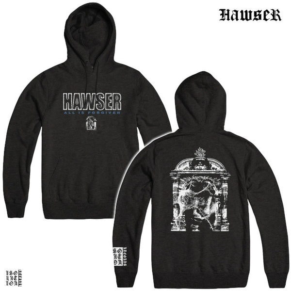 【お取り寄せ】Hawser / ホーサー - FORGIVE プルオーバーパーカー(ブラック)