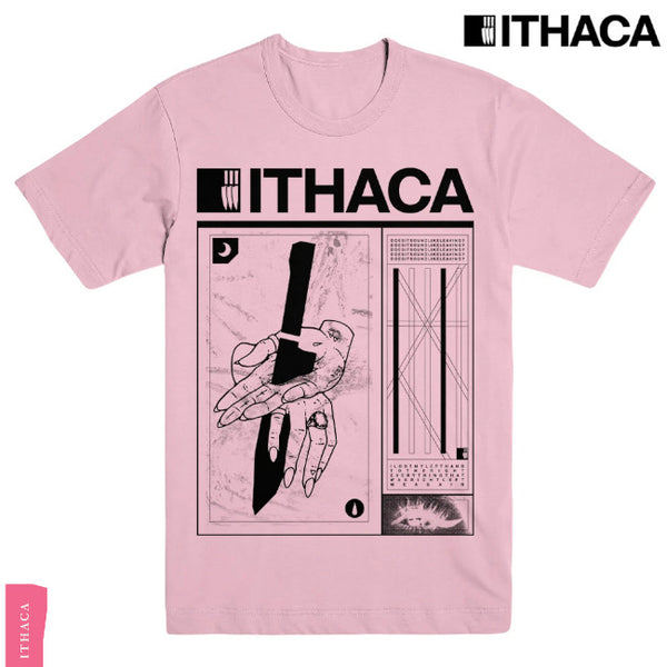 【お取り寄せ】Ithaca / イサカ - DOES IT SOUND LIKE LEAVING Tシャツ(ピンク)