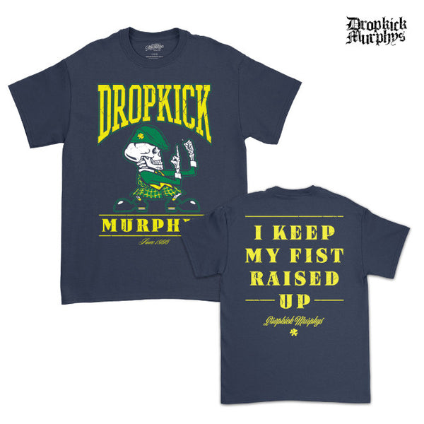 【お取り寄せ】Dropkick Murphys / ドロップキック・マーフィーズ - Fist Up Tシャツ (ネイビー)