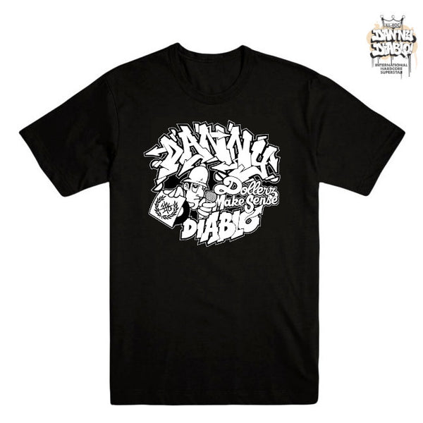 【お取り寄せ】Danny Diablo / ダニー・ディアブロ - Dollerz Make Sense Tシャツ(ブラック)