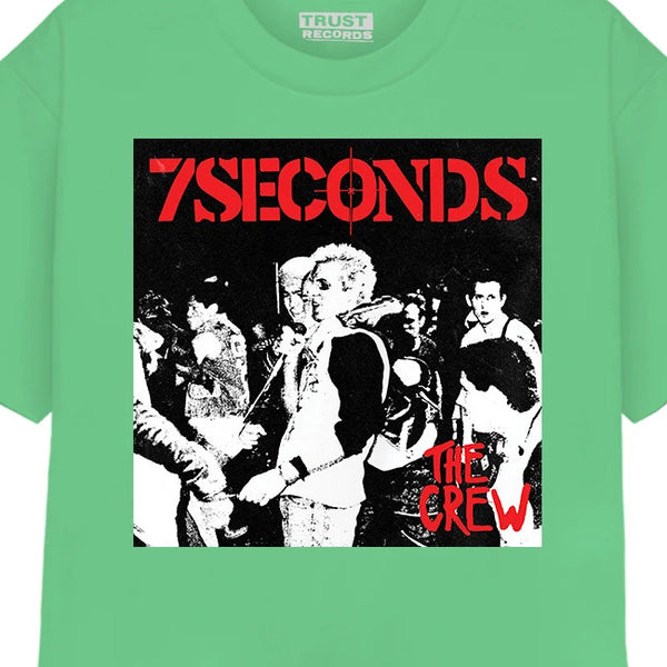 【お取り寄せ】7Seconds /セブン・セカンズ - THE CREW ALBUM Tシャツ(ミントグリーン)