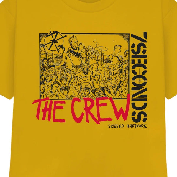 【品切れ】7Seconds /セブン・セカンズ - WALSBY CREW Tシャツ(ゴールドイエロー)
