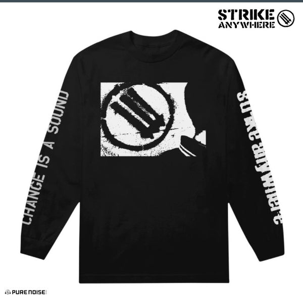 【お取り寄せ】Strike Anywhere / ストライク・エニウェア - Change Is A Sound ロングスリーブ・長袖シャツ(ブラック)