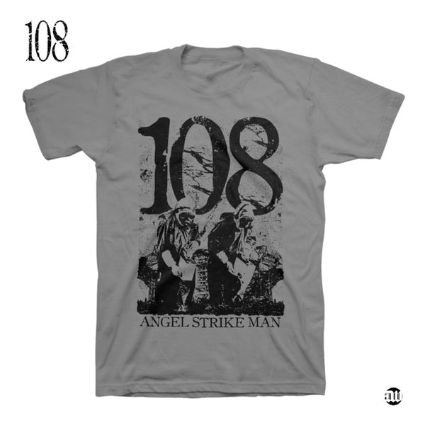 【お取り寄せ】108 / - ANGEL STRIKE MAN Tシャツ(グレー)