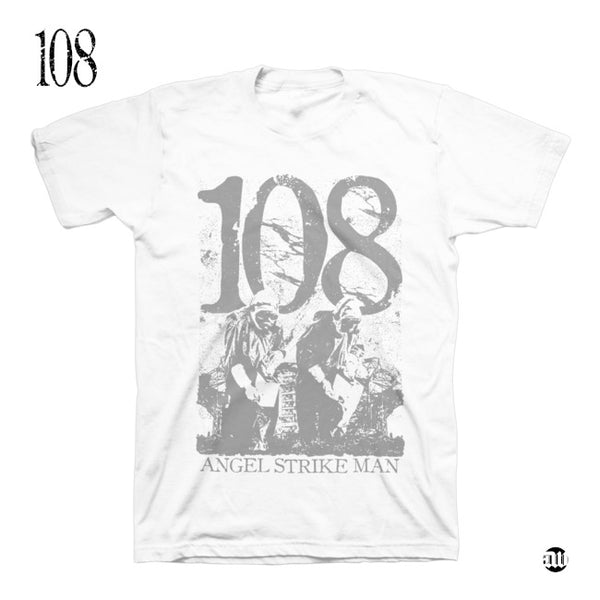 【お取り寄せ】108 / - ANGEL STRIKE MAN Tシャツ(ホワイト)