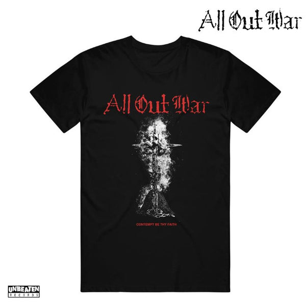 【お取り寄せ】All Out War / オール・アウト・ウォー - Skull Tシャツ(ブラック)