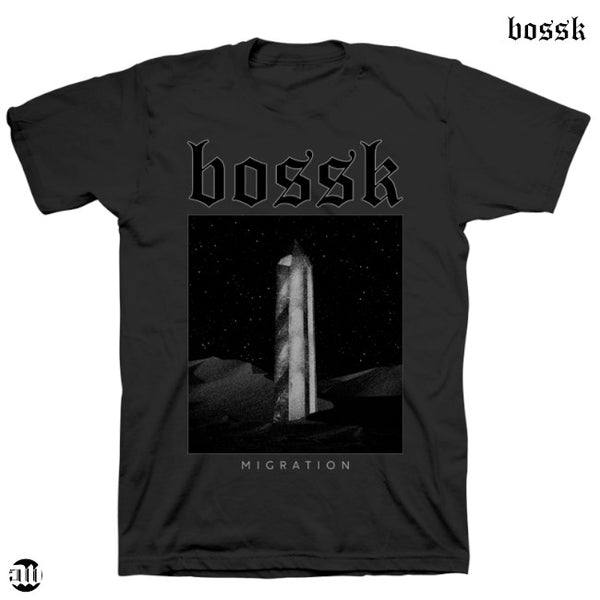 【お取り寄せ】Bossk / ボスク - MIGRATION OBELISK Tシャツ(ブラック)