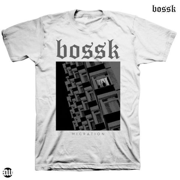 【お取り寄せ】Bossk / ボスク - MIGRATION ISOLATION Tシャツ(ホワイト)