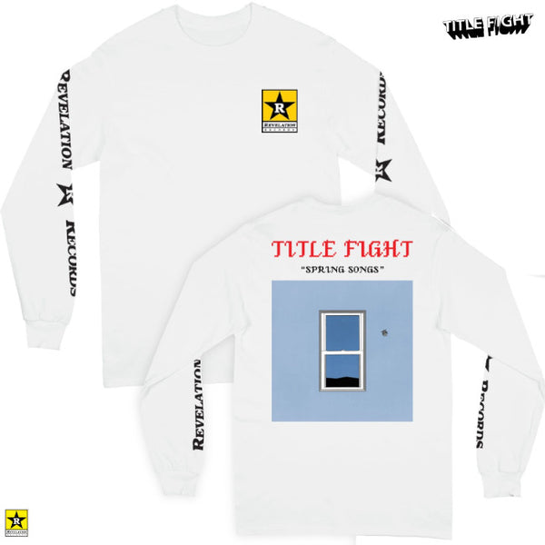 【即納】Title Fight / タイトルファイト - SPRING SONGS ロングスリーブ・長袖シャツ(ホワイト)