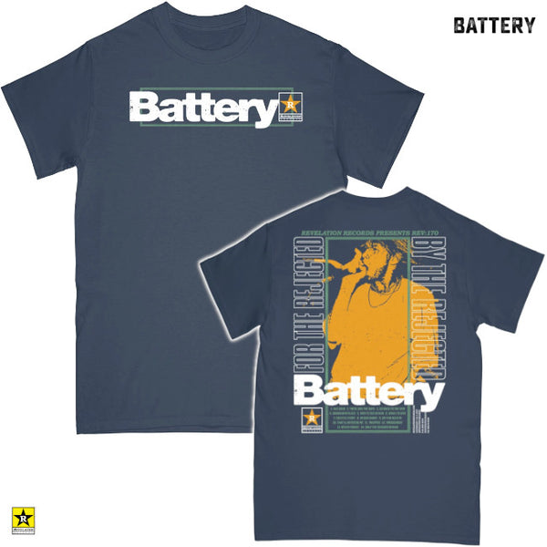 【即納】【在庫限り】Battery / バッテリー - FOR THE REJECTED BY THE REJECTED Tシャツ(ネイビー)