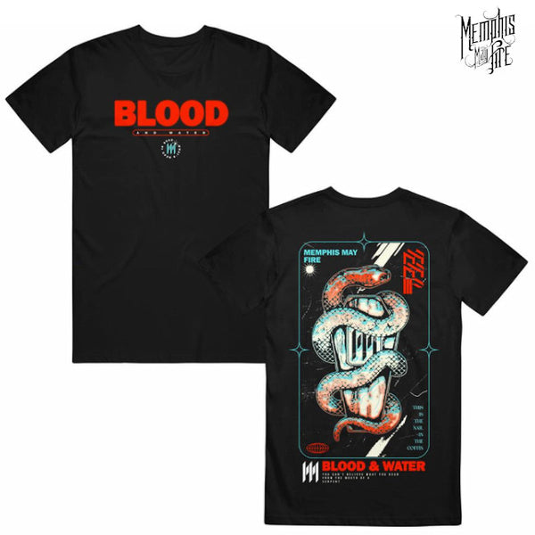 【お取り寄せ】Memphis May Fire /メンフィス・メイ・ファイヤー - Blood & Water Tシャツ (ブラック)