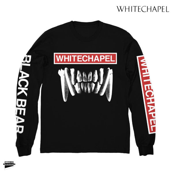 【お取り寄せ】Whitechapel / ホワイトチャペル - Black Bear ロングスリーブ・長袖シャツ(ブラック)