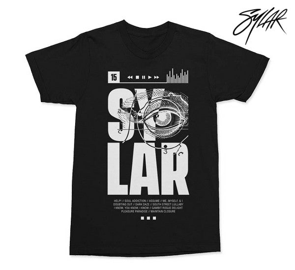 【お取り寄せ】Sylar/サイラー- Eye Track List Tシャツ (ブラック)