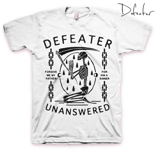 【お取り寄せ】Defeater / デフィーター - Unanswered Skeleton Tシャツ(ホワイト)