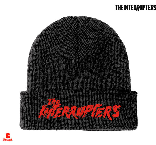 【お取り寄せ】The Interrupters / ジ・インタラプターズ - Logo Red ビーニー・ニット帽子(ブラック)