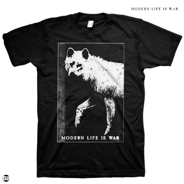 【お取り寄せ】Modern Life Is War /モダン・ライフ・イズ・ウォー - WOLF Tシャツ(ブラック)