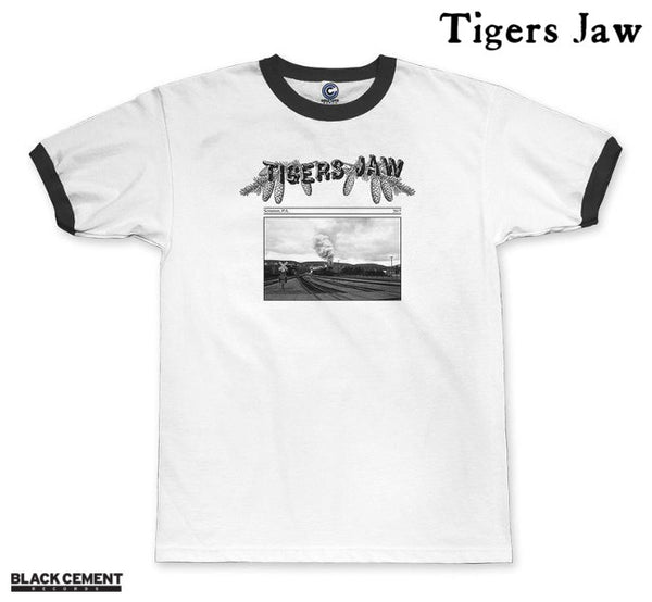 【お取り寄せ】Tigers Jaw/ タイガーズ・ジョウ - Gazette リンガーTシャツ(ホワイト)