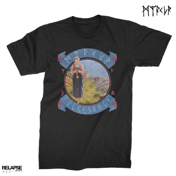 【お取り寄せ】Myrkur / ミシュクル - Folksange Meadows Tシャツ(ブラック)