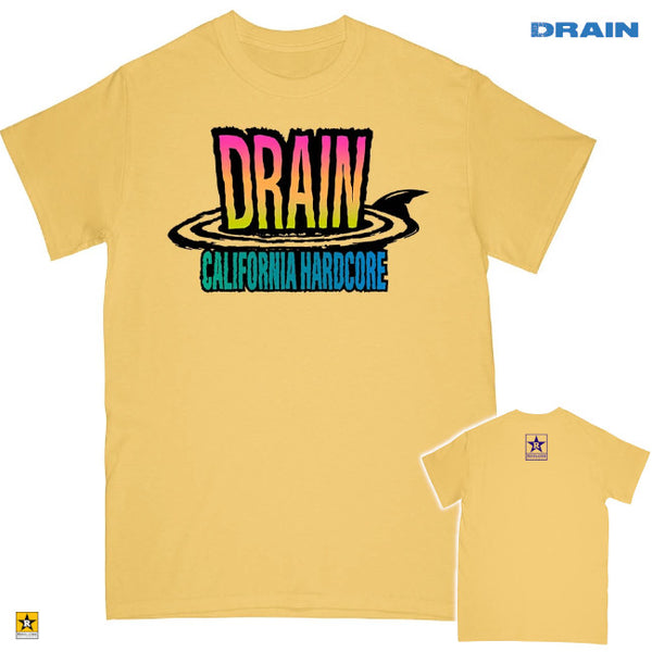 【お取り寄せ】Drain / ドレーン - CALIFORNIA HARDCORE Tシャツ(バナナイエロー)